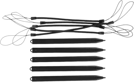 Gadpiparty Penna Stilo Resistiva con Cordino Molla per Disegno su Schermo Plastica Leggera 5 Set per Pittura Scuola