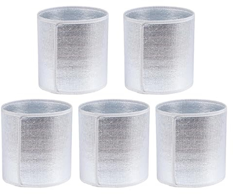 Lot de 5 housses de pot de fleurs d'hiver résistantes au gel, housses isolées pour protection contre le gel, pour jardin, cour, balcon, arbres fruitiers et arbustes en plein air