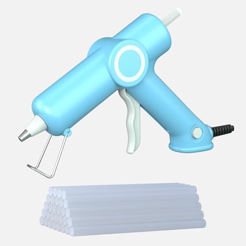 HHYSSG Pistola per colla a caldo da 20 W, con 30 penne per colla a caldo, adatta per piccole riparazioni in casa e riparazioni rapide