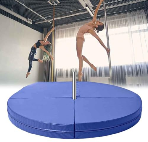 TT-YEC Professionell gymnastik poledance matta, hemma pole dance anti-fall matta, lätt och hopfällbar, halkfri och slitstark yogamatta, stor dansmatta,B l200cm/78.74in