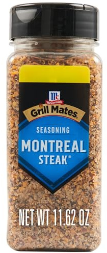 McCormick Grill Mates Montreal Steak Seasoning (Gluten-Free) 329g | Gluten free, no artificial flavors, for transforming everyday cuts of meat and vegetables into a grilling masterpiece
