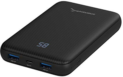 SABRENT Banco de Energía 10000 mAh USB C PD Cargador portátil con Carga rápida 3.2 USB (PB-Y10B)