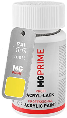 MG PRIME RAL 1016 Schwefelgelb/Sulfur yellow matt Lackstift 50 ml schnelltrocknend