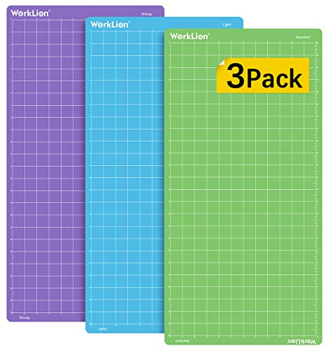 WORKLION Schneidematte 30x60 für Cricut: Cricut Explore One/Air/Air 2/Maker Variety Adhesive Sticky (Standard Grip, Light Grip, Strong Grip), rutschfeste strapazierfähige Matte, Ersatzzubehör
