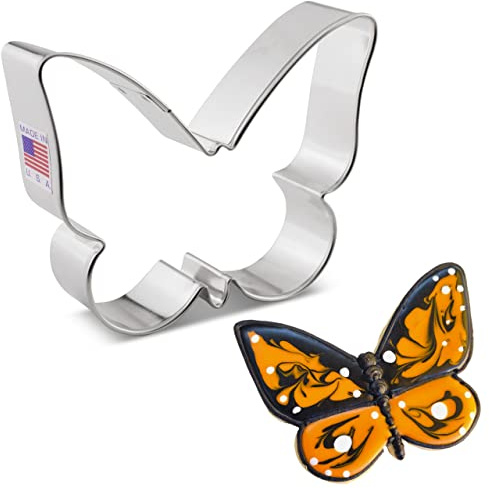 Ann Clark Cute Butterfly Cookie Cutter, 3 Made in USA