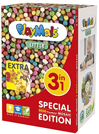 Playmais Little 3in1 für Kinder ab 3 Jahren | Motorik-Spielzeug mit 5.000 Vorlagen | Fördert Kreativität & Feinmotorik…
