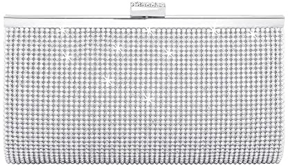 Rhinestone Clutch Purses for Women Evening Party Bags Sparkly Purse Wedding Clutch Glitter Crossbody Shoulder Bag with Detachable Chain