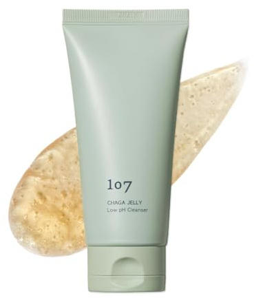 107 Gentle Gel Cleanser, Low pH, Non-Stripping Cleanser for Sensitive Skin, Enriched with Antioxidant & Calming Ingredients, Korean Beauty (4.0 fl oz)