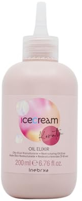 Inebrya Ice Cream Keratin Oil Elixir Ristrutturante, 200 ml