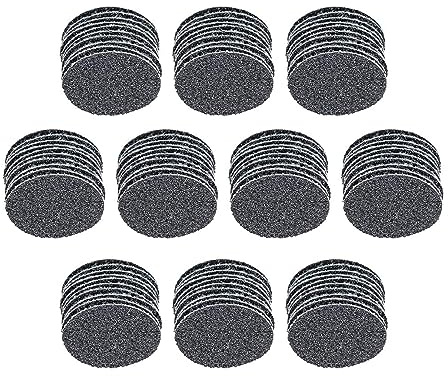 MACHSWON 1-Inch Sanding paper disc Drill Sanding Attachment Wet or dry sandpaper hook and loop sanding discs 60 Grit 100 Pcs