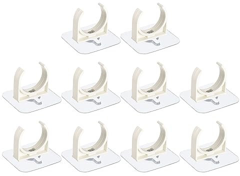 QUARKZMAN 10Stk PVC Wasser Rohrleitung Klemme Klammern Passt für 40mm(1-9/16) AD Rohrleitung Schlauch Aufhänger Unterstützung U-Geformt Rohrleitung Klammern
