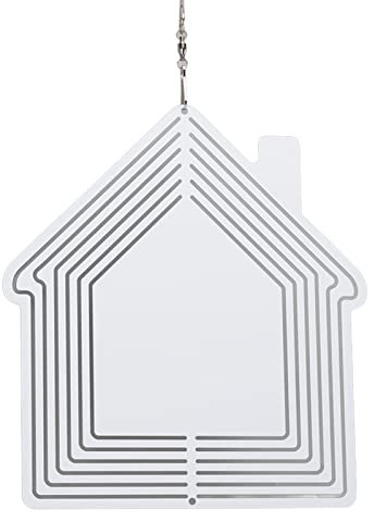 Nachukan Moulin à Vent en Métal par Sublimation DIY – Ornement Décoratif De Jardin Suspendu Vierge Et Carillon éolien – 200 X 182 X 1 Mm pour Maison Et Terrasse