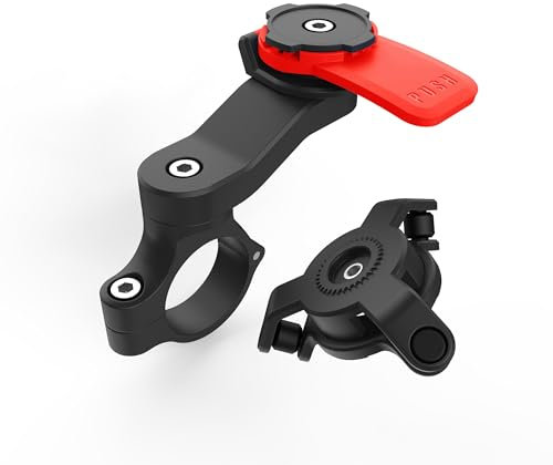 Universal Bike Phone Holder for 4.7-7.4'' Smartphones | 360° Rotatable Motorcycle Phone Mount with Quick Release Adapter | Secure Handlebar Riding Support
