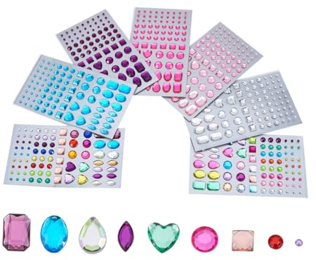 COHEALI Bead Accessories 7St Handy zubehör Handy-Zubehör Mädchen verkleiden Sich Accessoires DIY Diamant schmuck zubehör großer Ring Ringe zubehör Klebstoff Kristalldiamant Kind