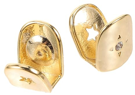 WRITWAA 2stücke Kupfer Zahn Grills Für Cosplay Einzelmundgrill Metall Zahnschmuck Dekorativer Zahngrill Für Halloween Party Hip-hop Kostüm Requisiten