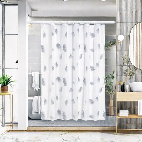 Nlqhyrexion Duschvorhang 180 x 200 cm, Duschvorhänge Anti Schimmel, Schwerer Hotel Luxus Duschvorhang Badewanne Waschbar, Bad Vorhäng für Badzimmer mit 12 Haken