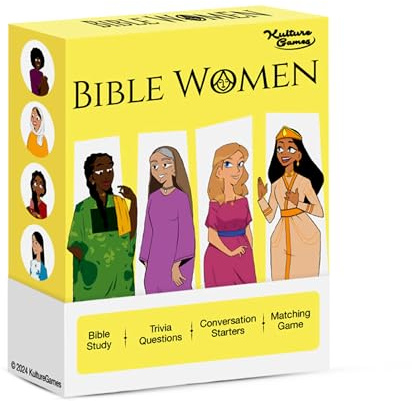 Kulture Games Bible Women - Christian Card Game with 50 Inspiring Bible Stories – Bible Trivia| Bible Trivia | Conversation Starters | Biblical Game