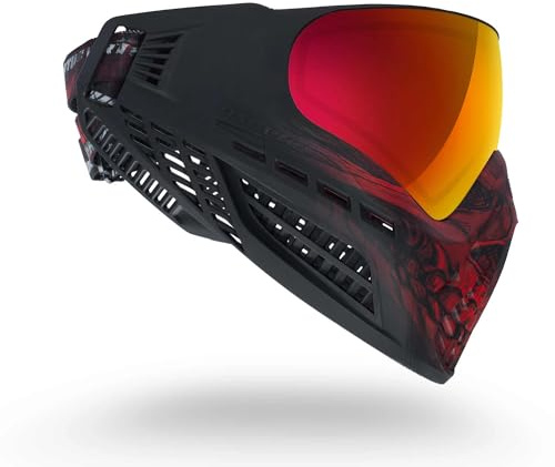 Virtue VIO Ascend Thermal Paintball Goggles/Masks (Red Skull LE), verstellbar