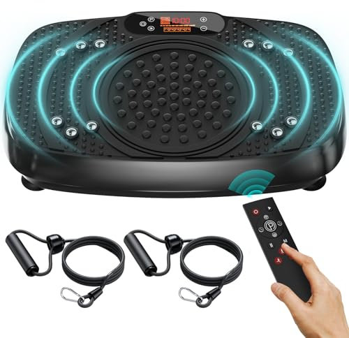 Vibration Plate Exercise Machine: TISSCARE Vibrating Plates for Weight Loss and Lymphatic Drainage, Whole Body Workout Sculpting Platform for Home Fitness Fat Burner for Women Men