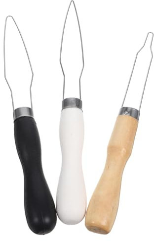 NUOBESTY 3stücke Handgefertigtes Knopfhaken-Werkzeug Edelstahl Vielseitiger Knopfhelfer Für Einfaches Knöpfen Präziser Fadeneinfädler Und Schnelleinfädler Für Nähen Für Senioren Und DIY-anw