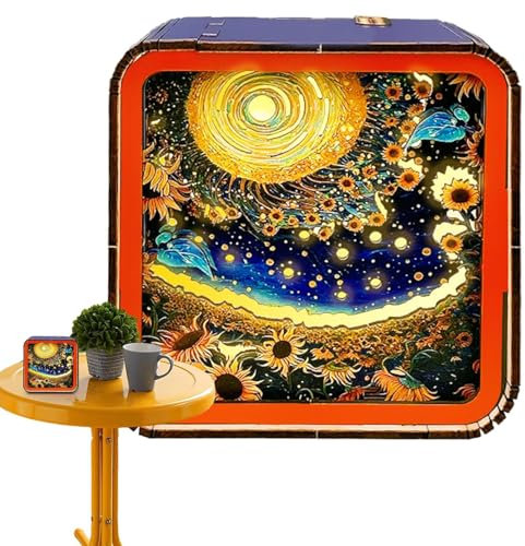 Puzzles de madera – Madera magnética – Luz nocturna 3D – Puzzles de madera – Luz nocturna decorativa – Luz nocturna 3D Puzzles de madera crea un ambiente cálido mientras ofrece