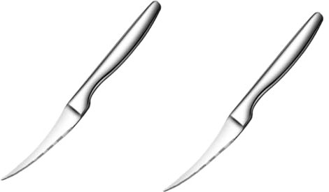 TOPBATHY 2 Piezas cortador de gambas pelador de gambas pelar camarones herramienta para quitar anzuelos Eliminación herramienta cortadora de limpieza de camarones Acero inoxidable Silver