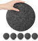 Lot de 6 Dessous de Verre en Feutre épais – Ø 20 cm Ronds, Anthracite – Dessous de Plat élégants pour Verres, casseroles, vases – Protège-Table résistant à la Chaleur et aux Rayures