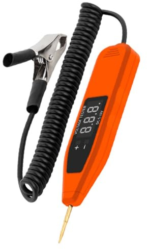 LIGIGWASH Lápiz Detector De Voltaje Digital 5-32v Para Automóviles, Probador De Circuitos Automotrices Compactos y Portátiles, Herramienta Eléctrica Precisa Para Mantenimiento Pantalla Led