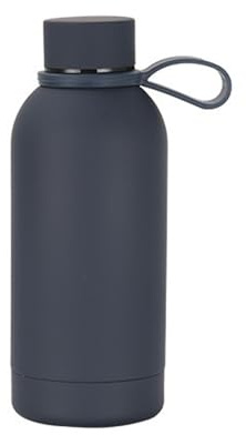 Botella térmica portátil de acero inoxidable para deportes al aire libre, botella de boca pequeña, botella de agua de mano para coche, botella aislada duradera