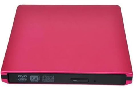 UHD 4K Blu-Ray Burner USB3.0 External Optical DVD Drive Recorder RE/ROM 3D Blu-Ray Players Writer Reader Easy To Use(Red)