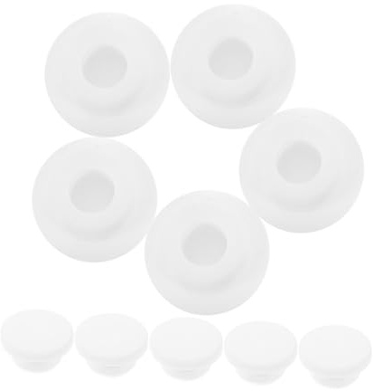 SEWOART 10pcs Round Overflow Drain Caps for Washbasin Bathroom Sink Bathtub Overflow Drain Caps
