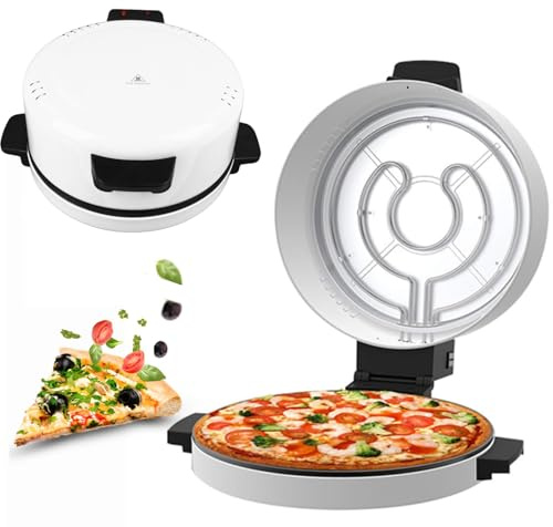 2000W Electric Pizza Oven 12 Inch Portable Maker Indoor Oven Double-sided Nonstick Maker for Home 220°C Rapid Heating Table Top Oven arabic Bread
