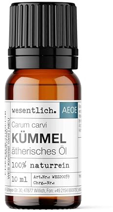 wesentlich. Kümmelöl | würzig, aromatisch, kräftig | 100% naturreines, ätherisches Öl | Glasflasche (10ml)