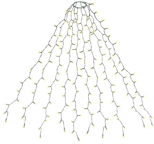 SALCAR 3m x 10 Cadena de Luces para Árbol de Navidad (2m - 5m Árbol), Impermeable LED Luz Cadena Ligera Navidad, 350 Leds Cadena Luminosa Cable de Verde para Exterior e Interior