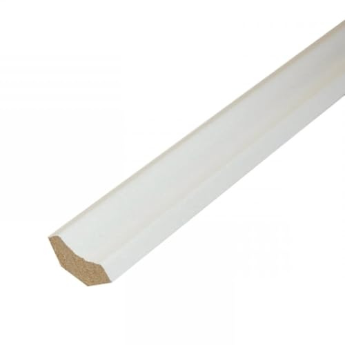 FVLFIL Laminate Scotia Floor Beading 2.4m x20 Lengths (White)