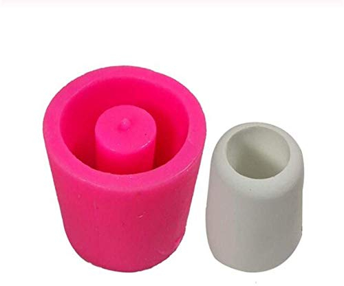 3D-Zylinder-Blumentopf-Form, fleischiger Topf, Sukkulenten, Silikonformen, Zement, Beton, Gips, Gips, Blumentopf, Basteln, Tonform, DIY, Aschenbecher, Kerzenhalter, Herstellung von Formen (A)