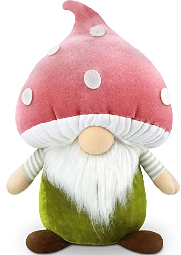 Gehydy Fungo Gnomi Primavera Decorazioni Pasqua Gnomo Peluche Home decor per Casa Cucine 33cm