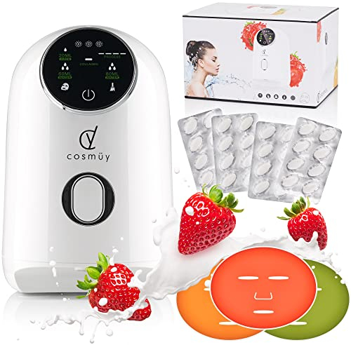 Maskenmaschine - Maskenmaker - Natürliche Hautpflege, reinigende Gesichtsbehandlung; feuchtigkeitsspendend und hautstraffend – Rezepte auf Kollagen- und Fruchtbasis – inkl. 32 Kollagentabletten