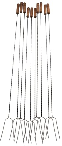 KOTARBAU® Set di 10 spiedo da barbecue x mm per grigliare fuochi (140 cm)