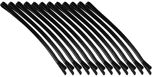 12 Stücke Matte Schwarze Haarnadeln Haarclip Lady Bobby Pins Unsichtbar Gerader Haargrößling Styling Werkzeuge Zubehör Für Frauen