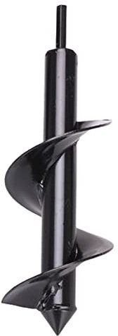 Shunfaji Mèche Jardin Tarière, Forets de tarière en Acier Carbone, Perceuse Hélicoïdale de Jardin pour Plantes de Jardintarière pour Perceuse Hexagonale 3/8 Ensemble (Dia: 10cm L: 30cm)