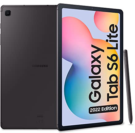 Samsung Galaxy Tab S6 Lite (2022), S Pen, 10.4 Pollici Touchscreen LCD TFT, Wi-Fi, RAM 4 GB, 128 GB espandibili, Batteria 7040 mAh, Tablet Android 12 Oxford Gray [Versione italiana] 2022