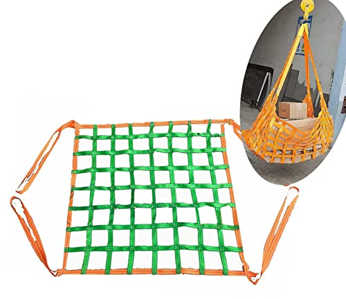 GUODDM Hanging Lifting Net - Flat Cargo Sling Net, Pallet Cargo Net, Trailer Cargo Net, Bungee Cargo Net, Industrial Handling Tools Lifting Nets Garden Climbing Nets (Size : 1 X 1M/Mesh 10cm/Load 1t)