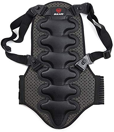 HUIOP Protecteur Dorsal de Moto Amovible Épais EVA - Protection Coussin Arrière pour VTT, Patinage, Ski