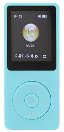 Lecteurs MP3, Lecteur de Musique Numérique MP3/MP4, Lecteur de Musique HiFi Portable sans Perte avec Lecteur de Musique/vidéo/e-Book, Prend en jusqu'à 32 Go, 8 Heures de