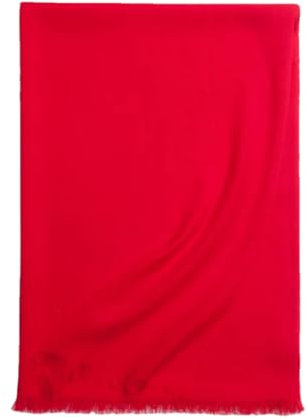 Winterschal für Damen, Wollschal, multifunktional, Pashmina-Schal, rot, One size
