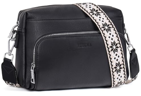 MUIIKOLA Umhängetasche Damen,Crossbody Bag Damen Klein，Damen-umhängetaschen Veganes Leder, Umhängetaschen Damen mit Verstelbaar Schultergurt