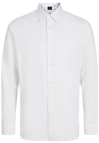 Jprblabushwick Oxford skjorta L/S, Ljus vit/passform: avslappnad passform, M