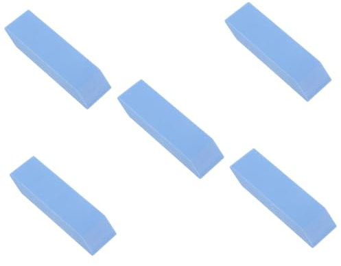 MAGICLULU 5St Reinigungstuch Glasreiniger spiegelreiniger Küchenflecken Entferner Wand Flecken Entferner Wasserhahn Reinigung schrubben Radiergummi Topfreinigungszubehör Kalkradierer Blue