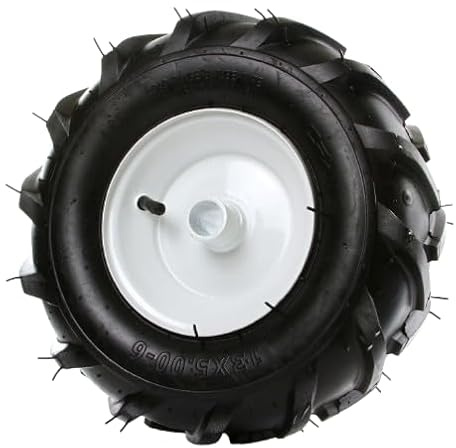 pokm toolsmarket – Universalrad 13x5.00-6 für Motorhacke/Bodenfräse – Ø25 mm Achsloch – Links/Rechts verwendbar